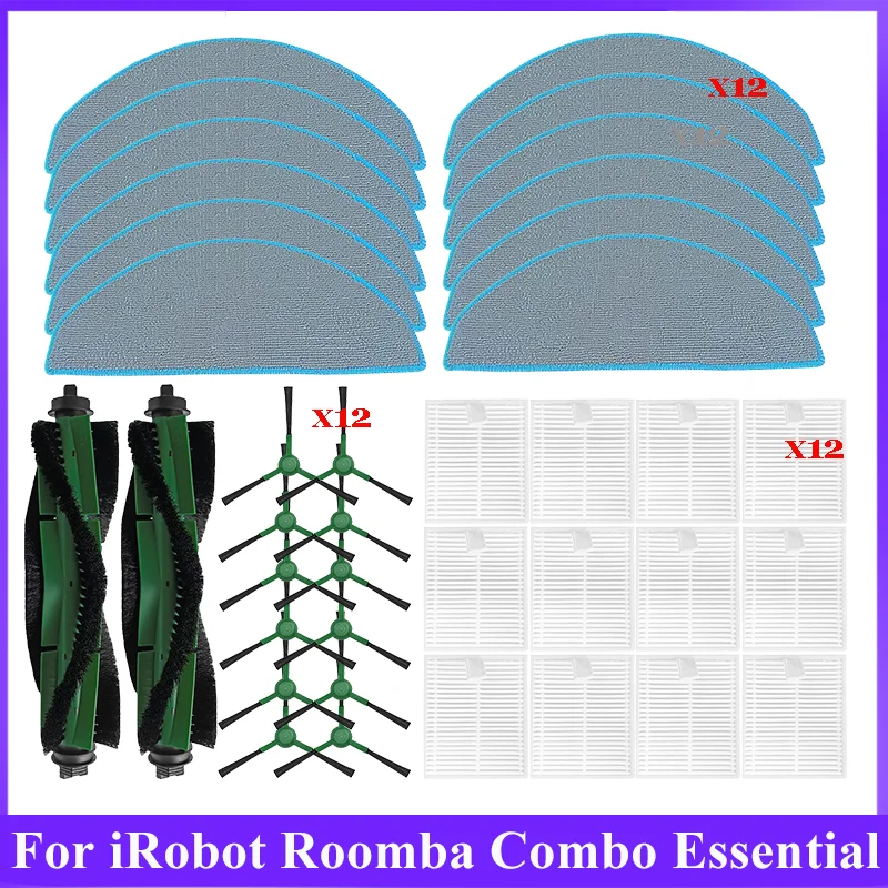 Enhanced Robot Vacuum Cleaner Accessory Kit with Main Brush, Side Brush, HEPA Filter, and Mop
