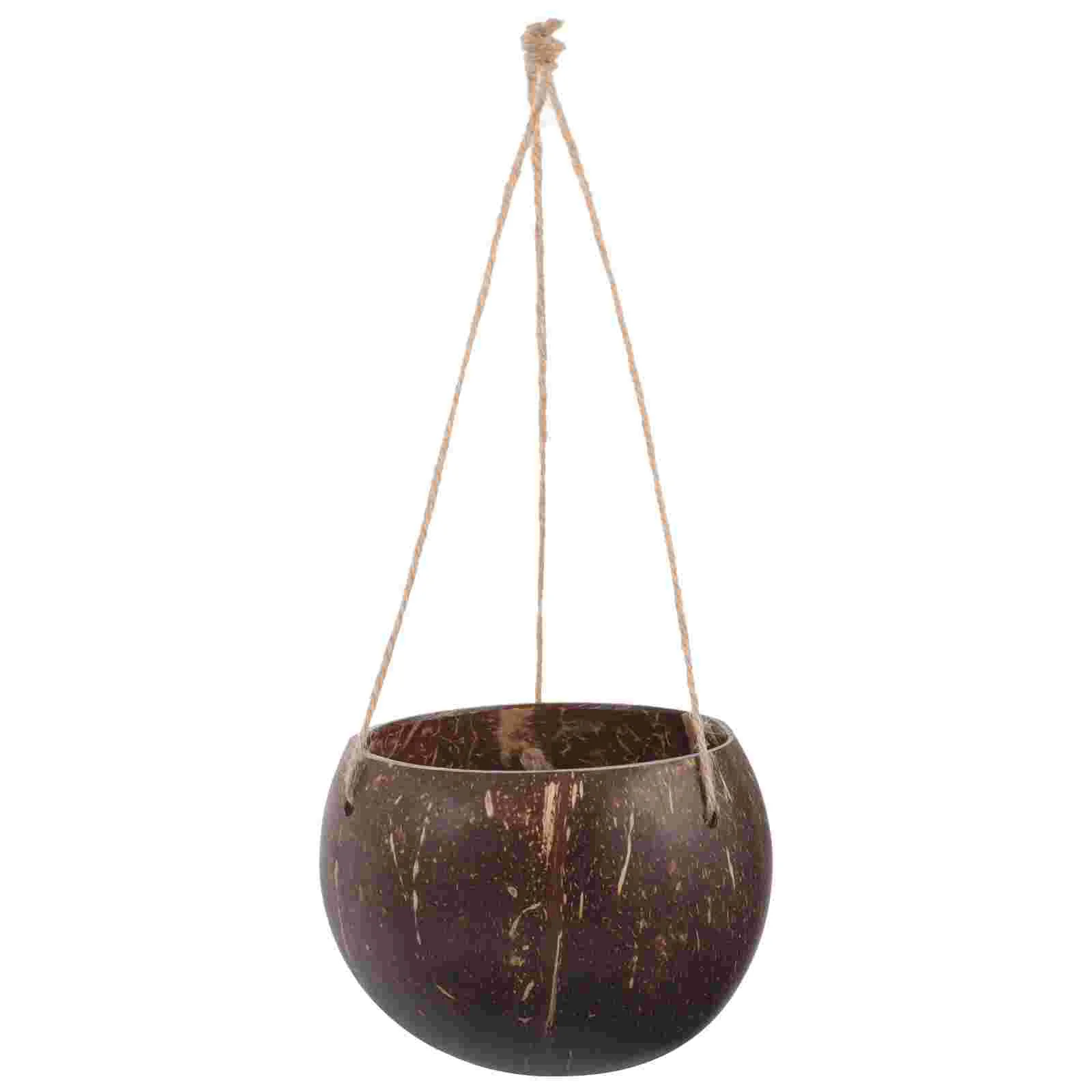 Hanging Planter Chain Coconut Shell Flowerpot Pots Indoor Plants Wall Planter Basket Balcony Holder Large Flower Pot Plant Pot
