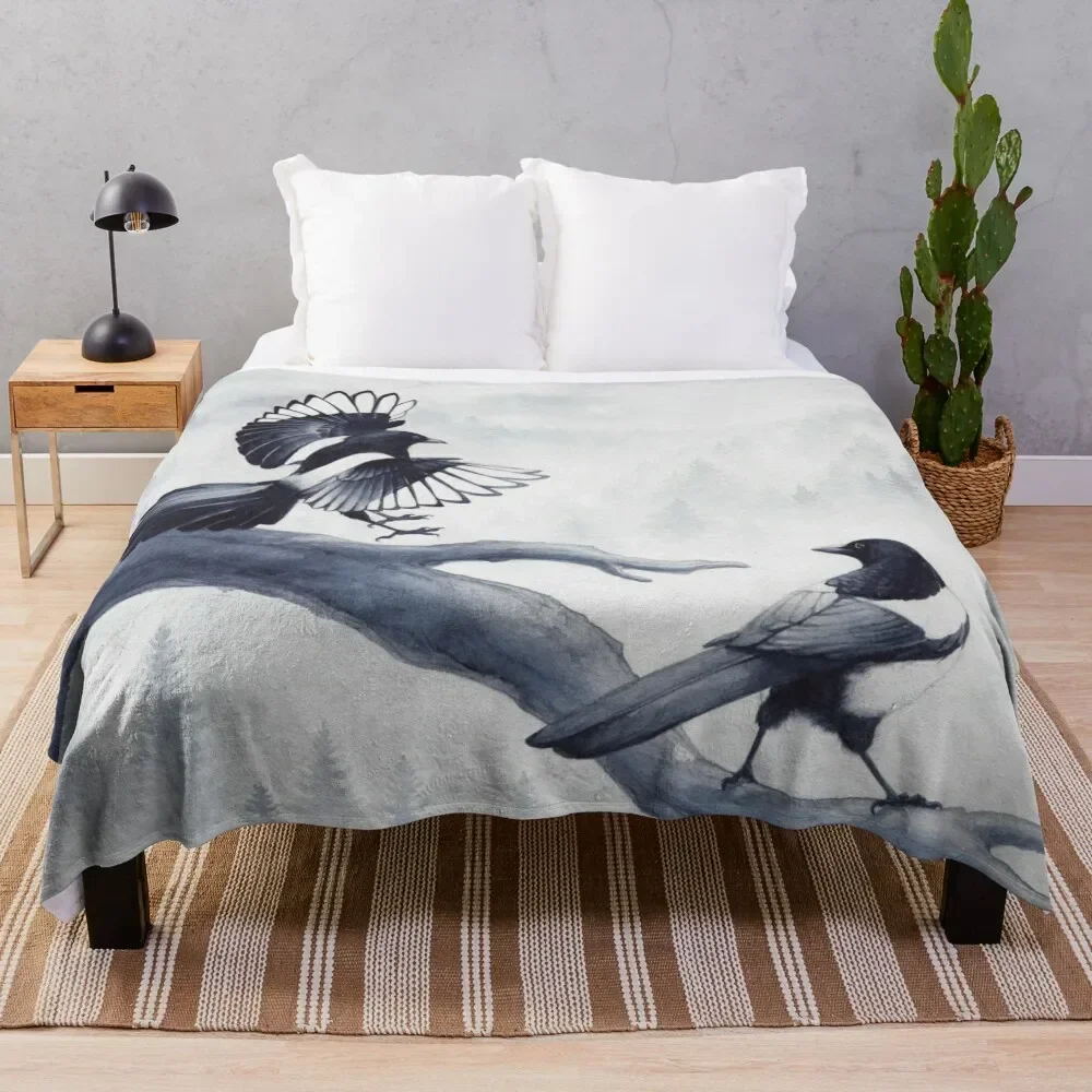 

Одеяло «Два мага в туманном лесу», Роскошное дизайнерское мягкое одеяло, идеи для подарка на День святого Валентина