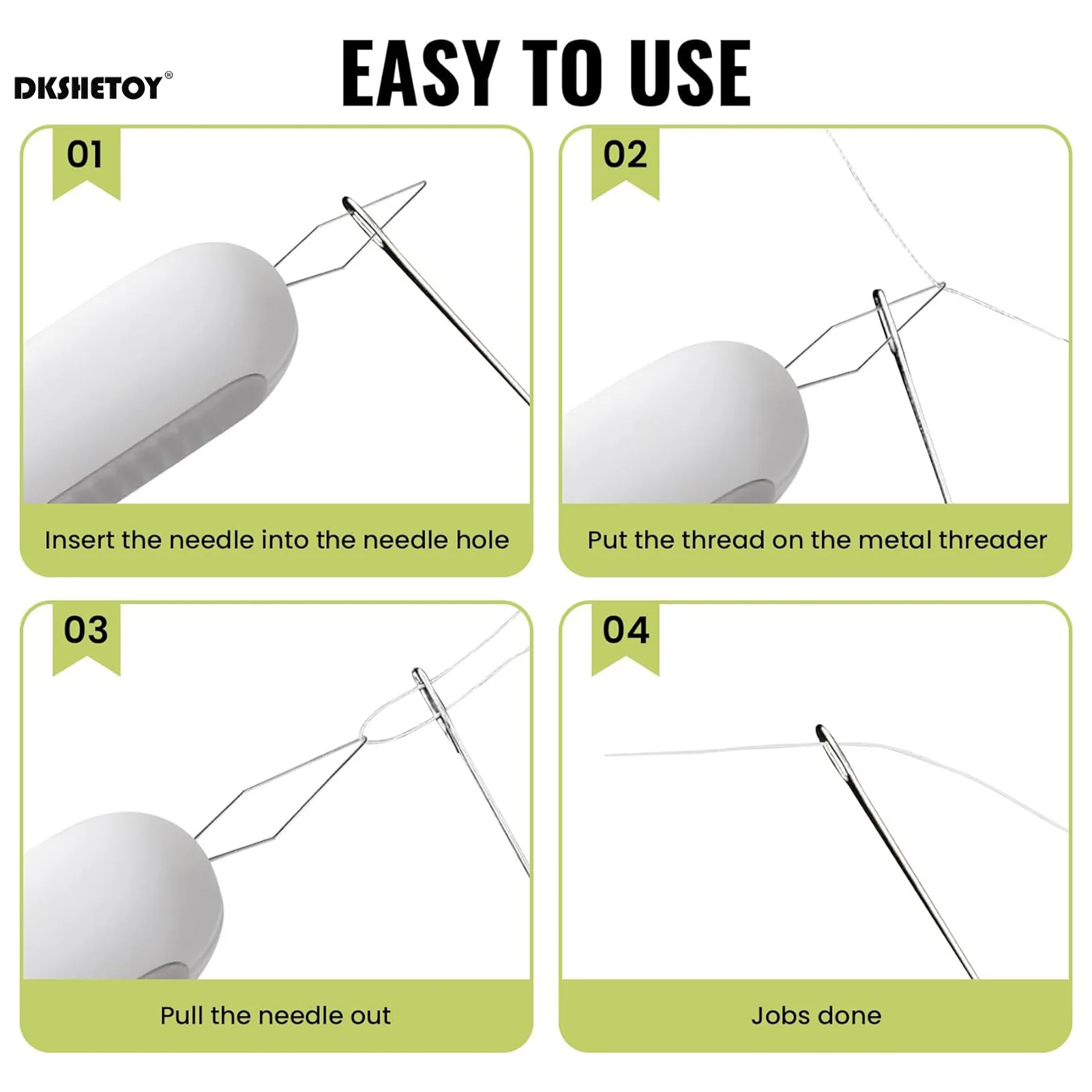 DIY Sewing Needles Storage Seam Thread Cutter Seam Separators Sewing Self Threading Tools Hand Cross Stitch Craft