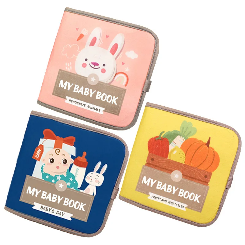 Fruits&Vegetables Quiet Cloth Book - Interactive Early Education, Cognitive Development Promotion, Felt Cloth Toys 2