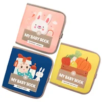 Fruits&Vegetables Quiet Cloth Book - Interactive Early Education, Cognitive Development Promotion, Felt Cloth Toys 2