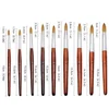 Kolinsky Acrylic Nail Brush Red Nail Art Mink Brush Wood Handle Gel Builder Manicure Brush Drawing Tools Size 8-24 for Beginner 6