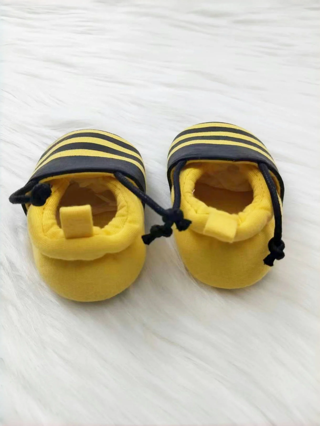 Yibubu Yellow Baby Shoes Create Cartoon Bee Baby Boy Shoes Infant Solft Sole, Baby Girl Soft Unisex Toddlers First Walker 3