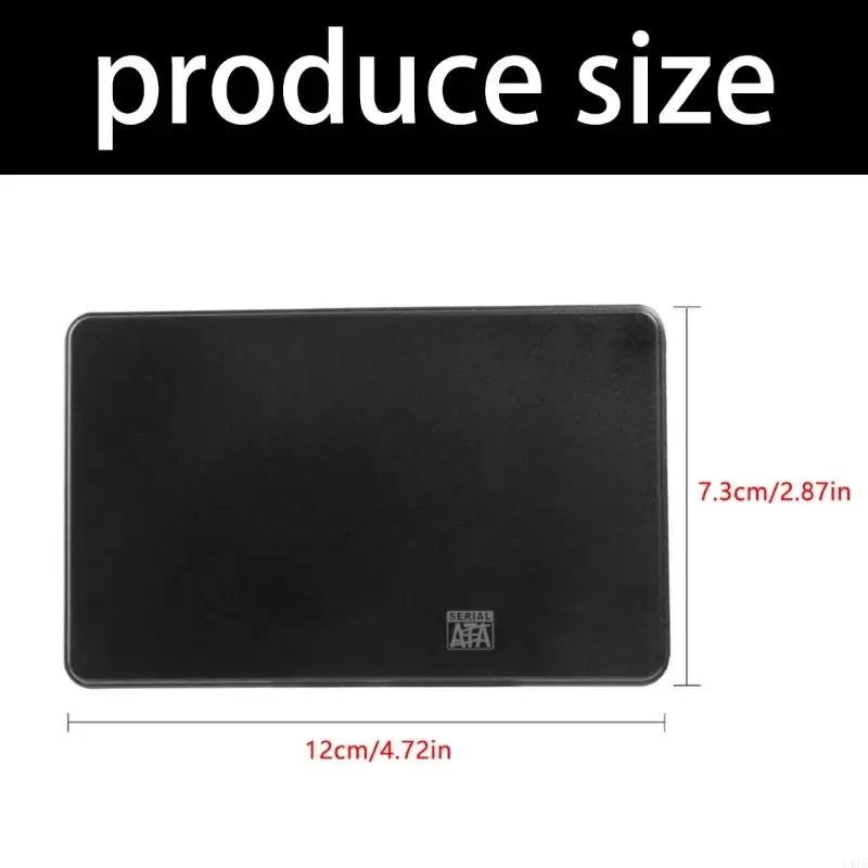 L41E 2PCS 2.5인치 외부 인클로저 USB2.0 핫 스왑 가능 도구가 없는 Hdds 솔리드 케이스 일반 적합