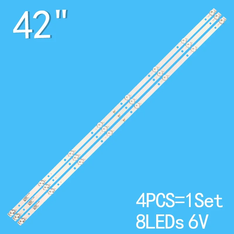 3pcs/set LED strips for JS-JP42DM082ED.007L(00813) R72-42D04-010 STARWIND SW-LED42BB200  807MM