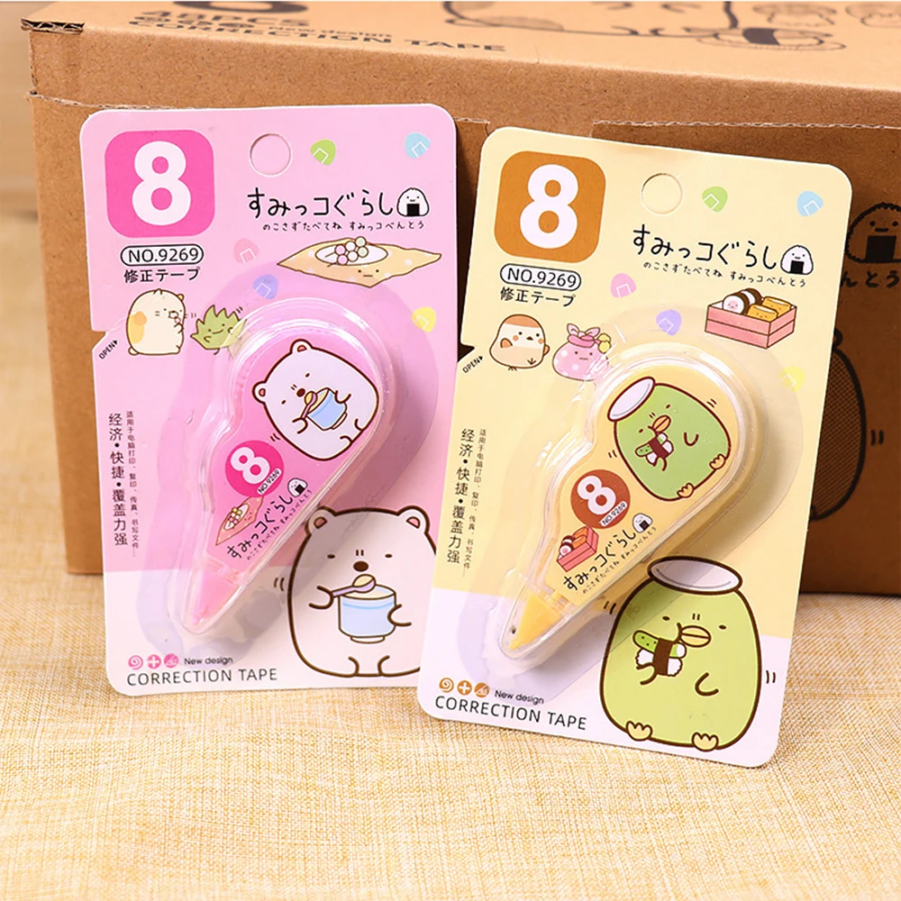 1 Pcs Lytwtw's Mini Cartoon Capybara Large Capacity Correction Tape Tools School Office Corrector Stationery Sweet Supplies