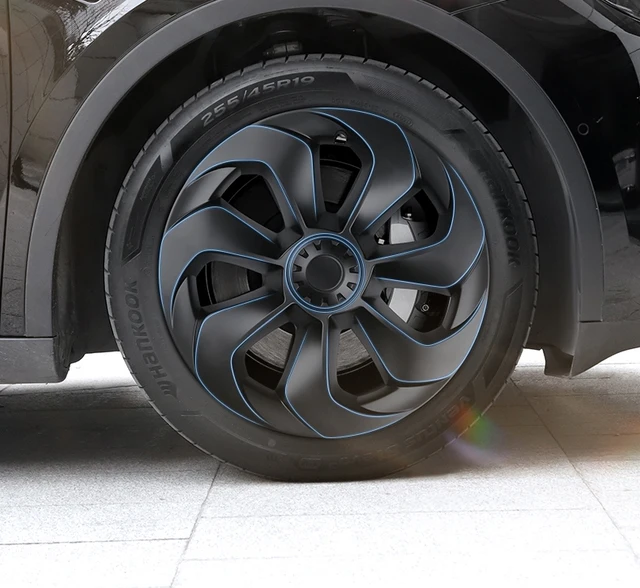 4 ピース/セット 19 インチ ABS 車ホイールハブカバー、テスラモデル Y