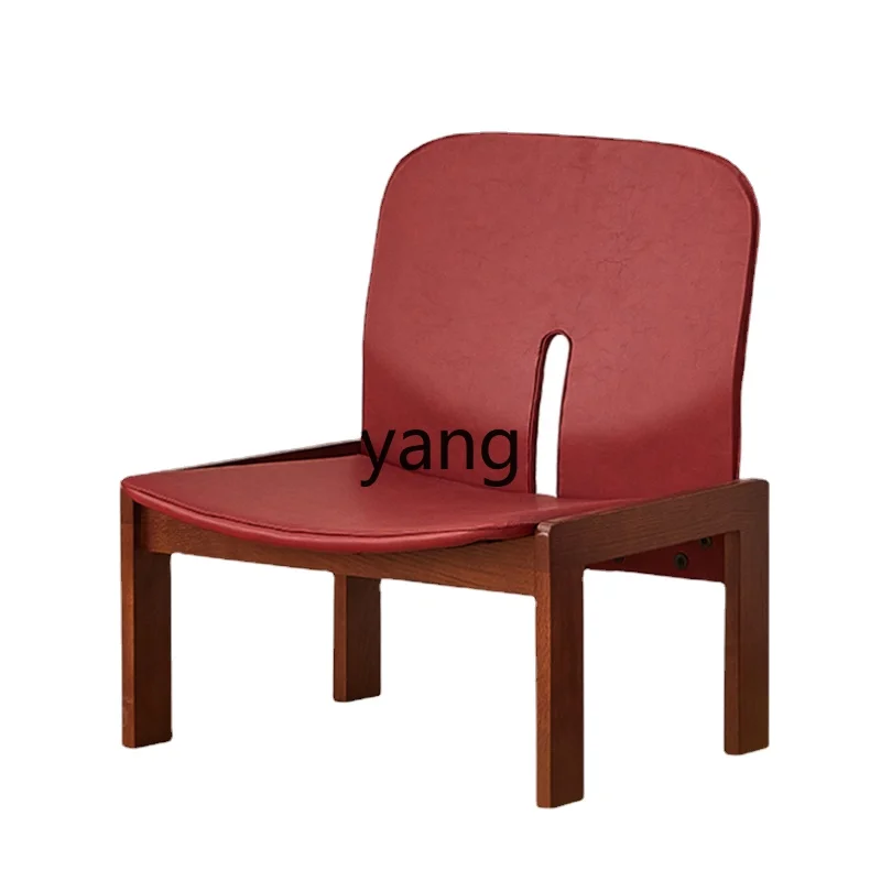 

Yhl Mid-Ancient Couch Balcony Living Room Retro Solid Wood Chair Single Sofa