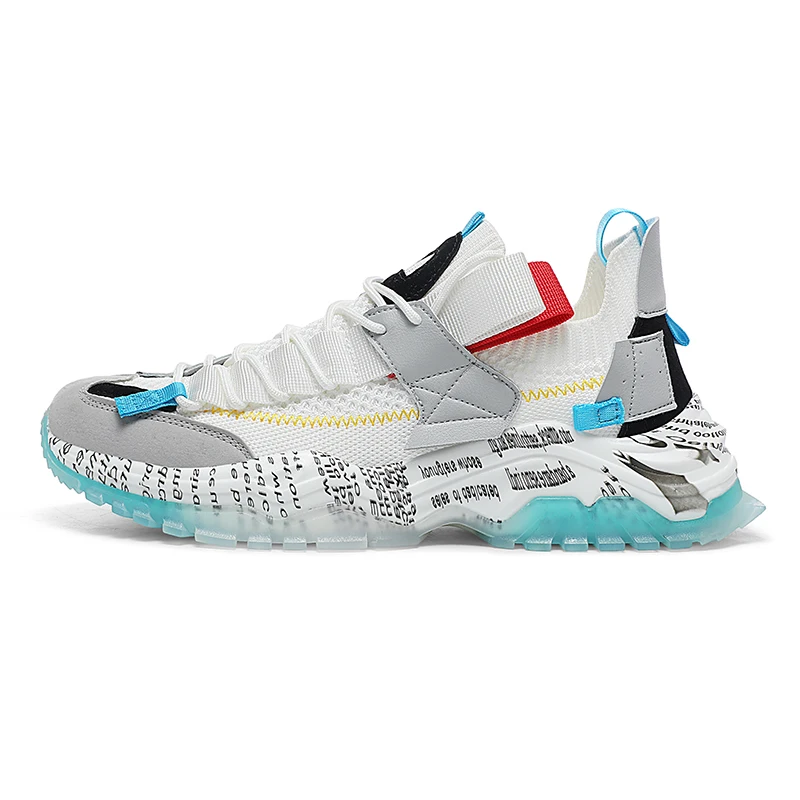 Final Promotion Male Casual Shoes Thick Bottom Mesh Sneakers For Men Adult Breathable Sport Shoes Chunky Streetwear Zapatillas 3