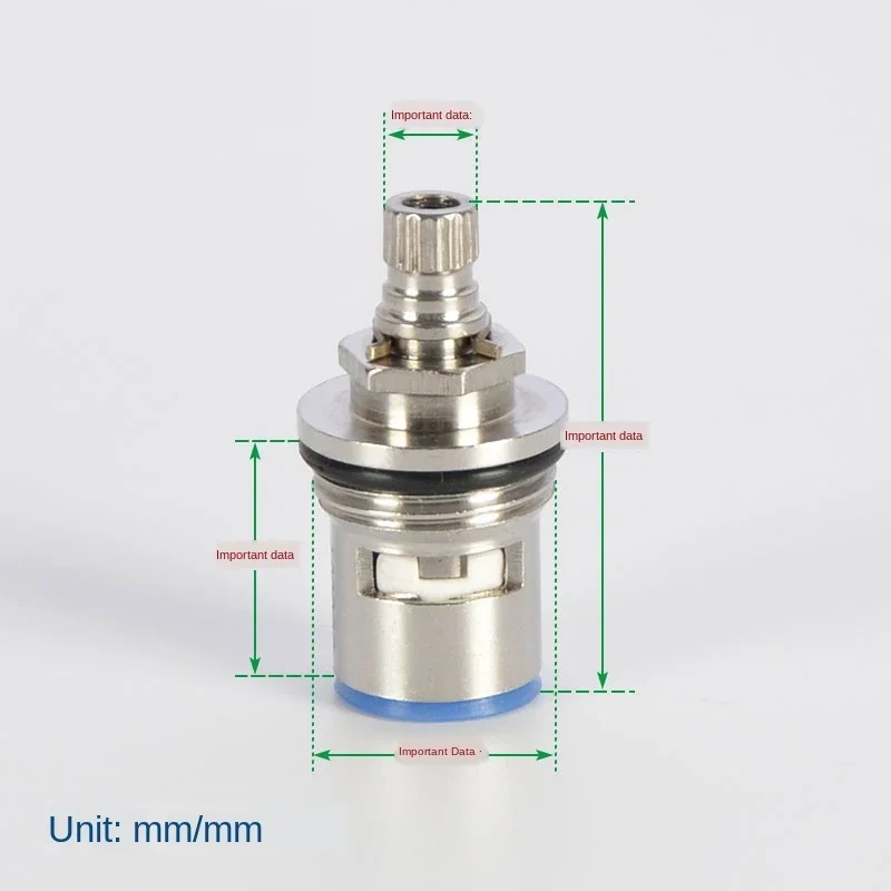 1PCS Faucet Copper Valve Core Cold and Hot Water Quick-opening Triangle Valve Switch Ceramic Core Copper Head Repair Parts