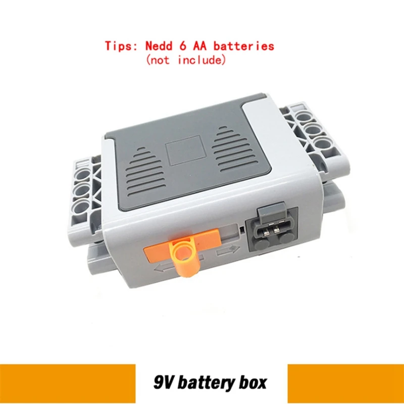 전원 기능 세트 L 모터 서보 모터 배터리 박스, IR 속도 리모컨 리시버 MOC 빌딩 블록