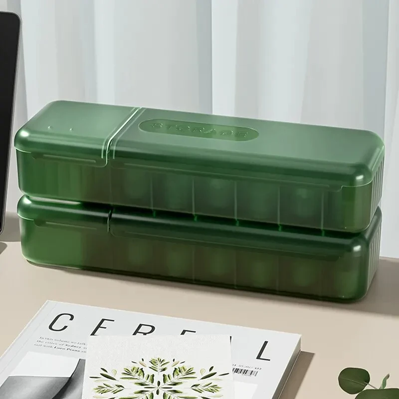 Charger Cord Storage Box Data Cable Storage Case 7 Compartments Organizer Reusable For Home Travel