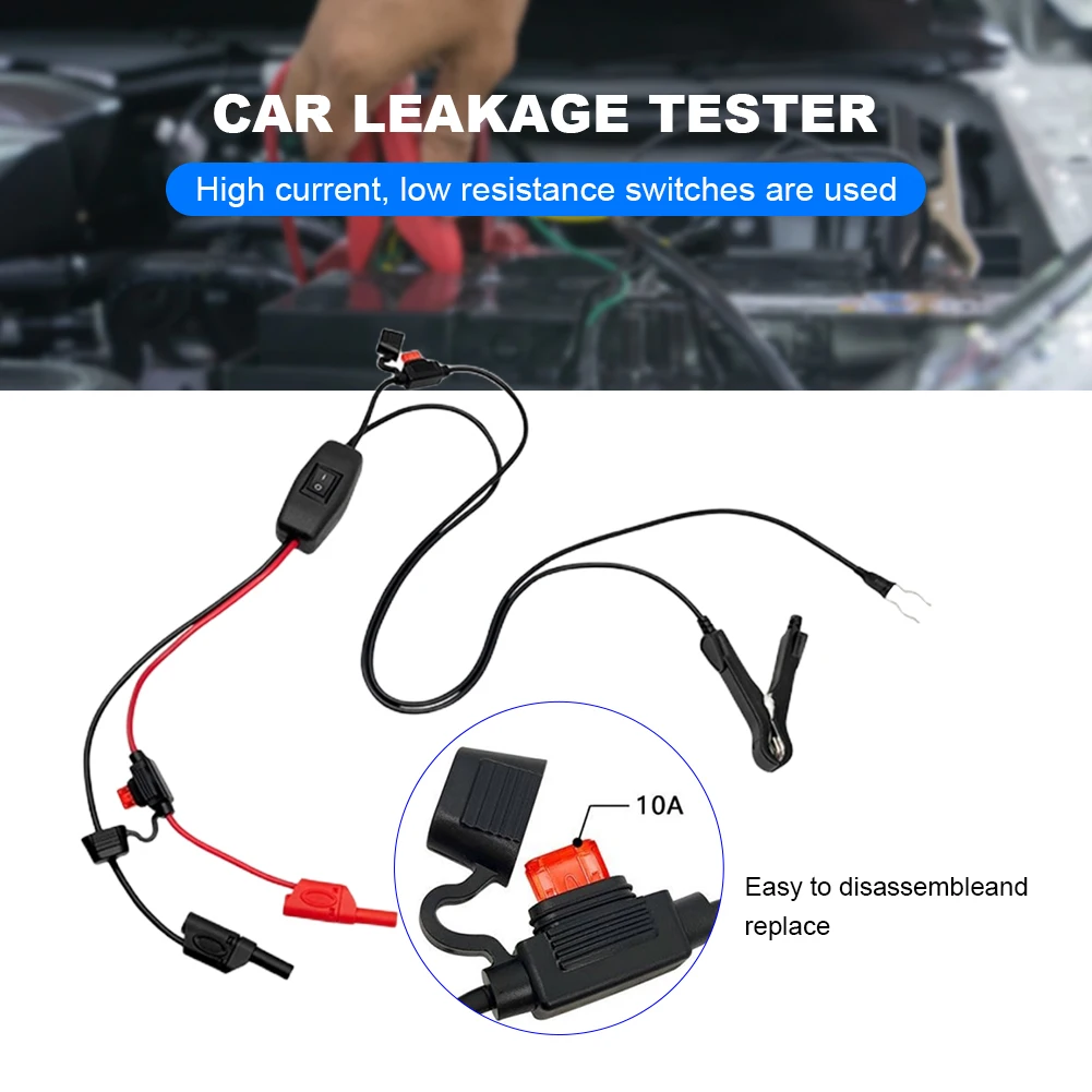 Car Leakage Tester No Power Off Parasitic Drain Tester with 4mm Copper