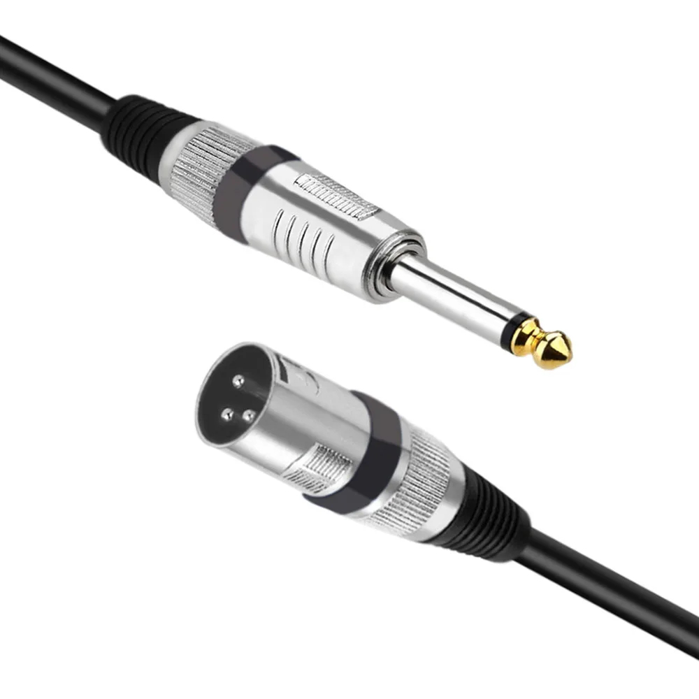 1Pc 3  XLR -1/4 6.35mm   ÷  ̺ OFC ũ  1m  ̺ ޴ XLR Ŀ