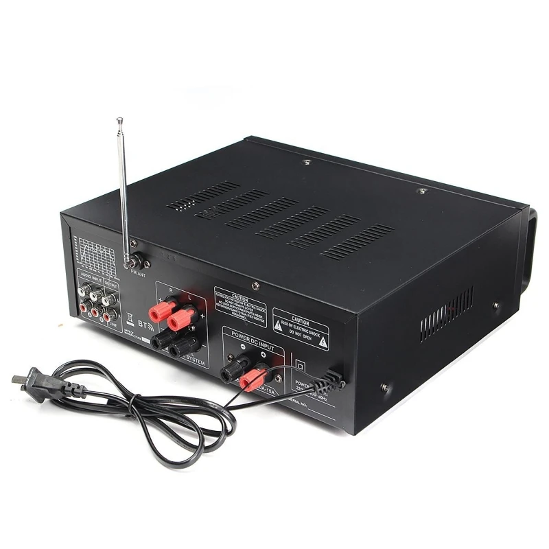 2000W 110V Stereo Power Amplifier, Bluetooth, MP3 USB SD Card, LCD Display, Remote Control - View #13