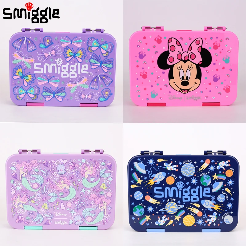 

Genuine Australia Smiggle Disney Mermaid Mickey Mouse Meal Box, Food Grade Lunch Box, Spring And Autumn Picnic Lunch Box Gift