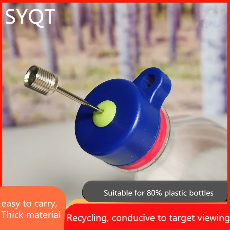 

Novel 10pcs Inflatable Plastic High Pressure Bottle Cap for Outdoor Shooting Practice Archery Target Can Be Reused Easy To Carry