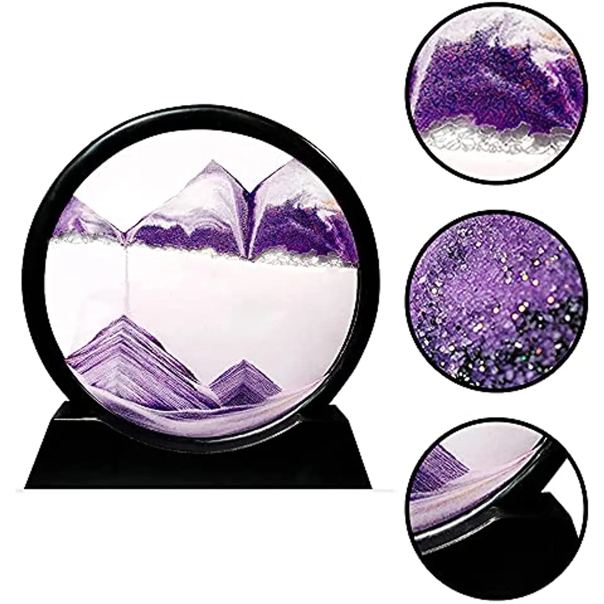 Moving Sand Art Picture Sandscapes in Motion Round Glass 3D Deep Sea Sand  Art for Adult Kid Large Desktop Art Toys - AliExpress