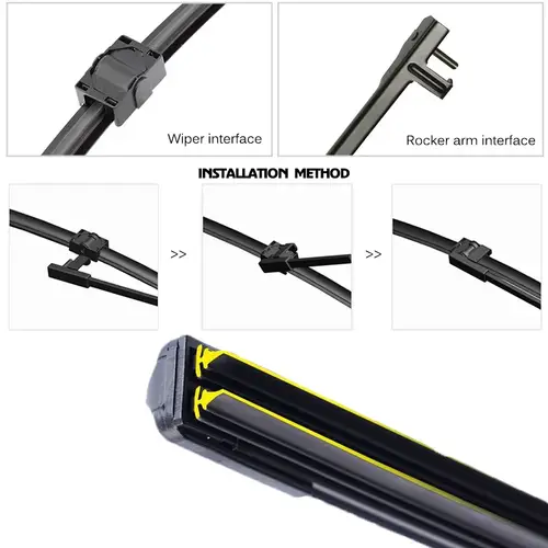 Car Windshield Wiper blades Universal Soft Double layer Rubber Frameless Bracketless car wipers 14" 16" 19" 20" 21" 22" 24"26" - Image 14