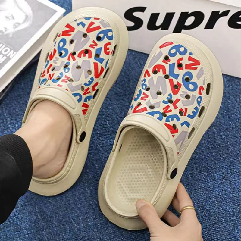 

Мужские открытые сандалии H, роскошная обувь с дырками, по низкой цене, летние, 2024