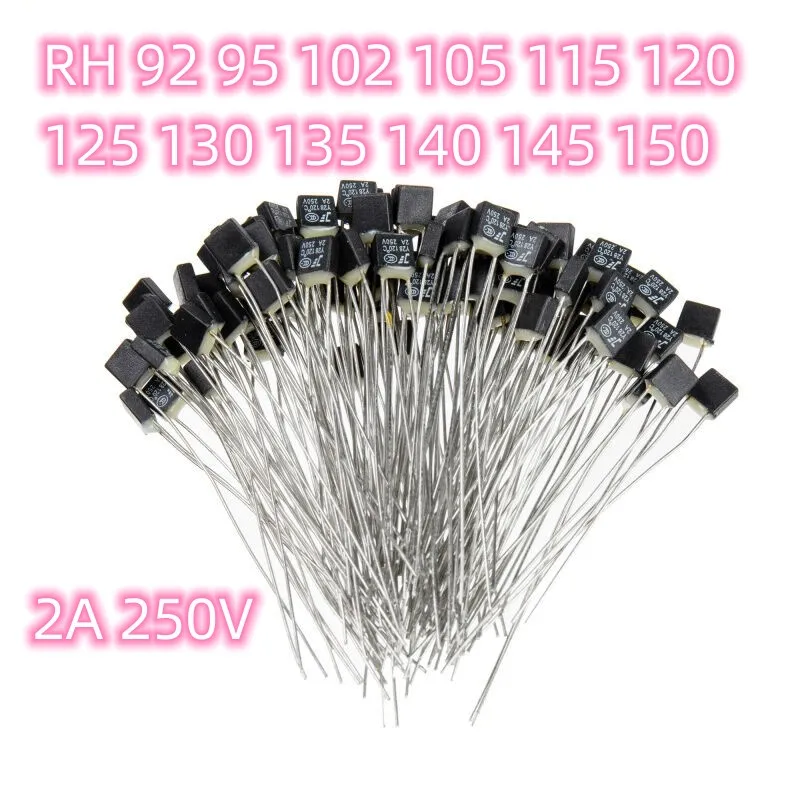 100 Stück Temperatursicherungen 2A 250V - RH115 Grad
