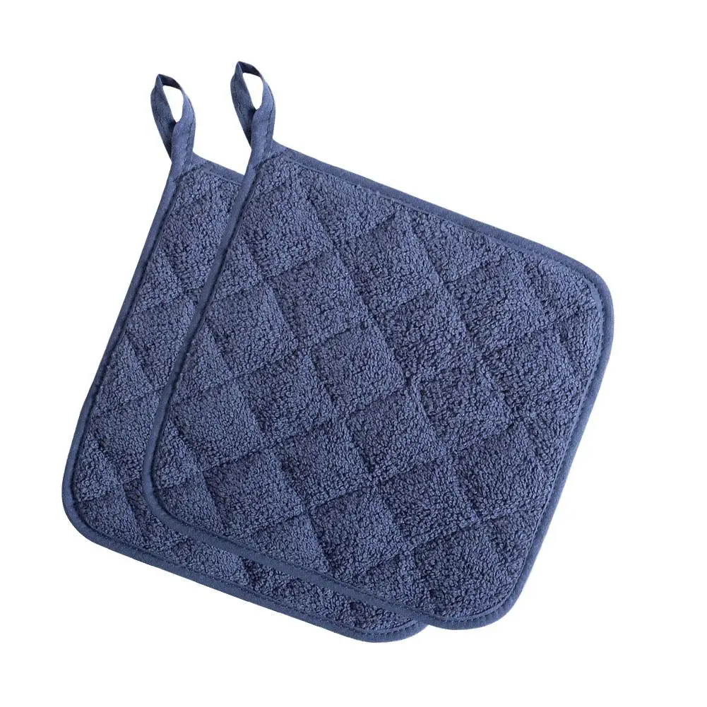 Cotton Mat Cooking Microwave Coaster Baking Dii Mint Kitchen Oven Mitts Tool Bbq Accessories Potholder Terry Holders Gloves H0e9