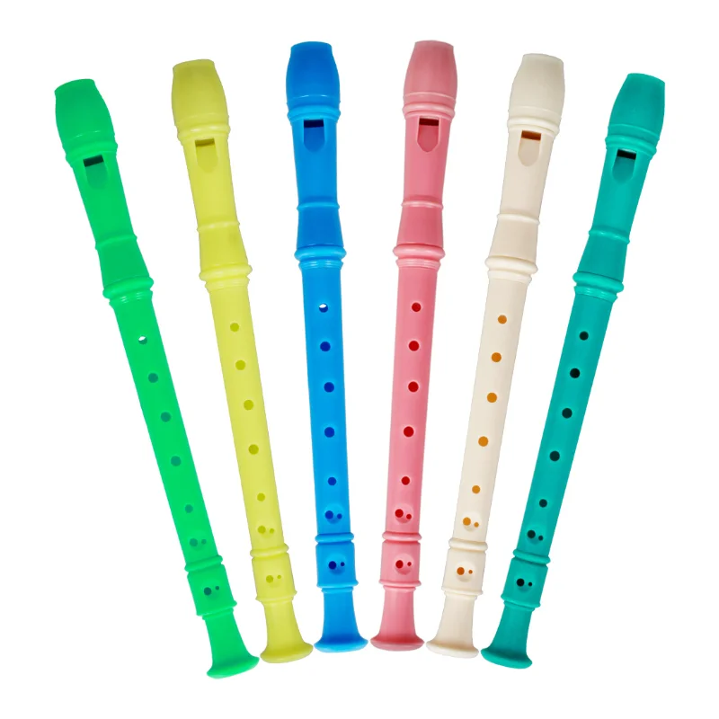 

6/8 Hole Long Flute Clarinet ABS Musical Instrument Music Education with Cleaning Stick for Children Kids for Beginner