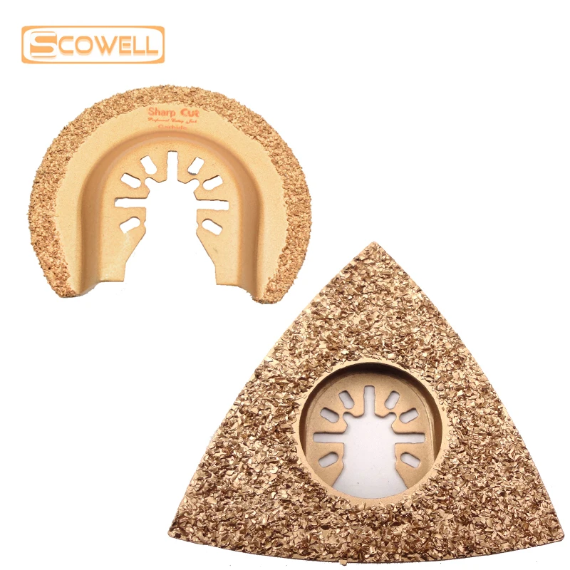 

YG8 Tungsten Carbide Grits Multi Tool Oscillating Saw Blade For Renovation Multimaster Power Tool Tile Grout Removal Eater