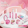Children's Pretend Play Simulation Cosmetics Toy Set with Eyeshadow Palette and Lipstick Applicator Non-toxic Girl Makeup Toy 3