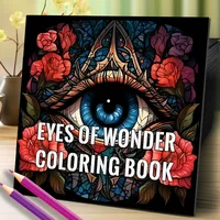 Eyes of Wonder Coloring Book 20 Page Fantastic Eyes Theme Adult Picture Book Kill Time Relaxing Doodle 1