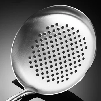 4 قطعة ملعقة من الفولاذ المقاوم للصدأ ملعقة مقبض خشبي مجرفة الطبخ مغرفة أواني المطبخ أدوات الطبخ أدوات المطبخ تجهيزات المطابخ - Image 5