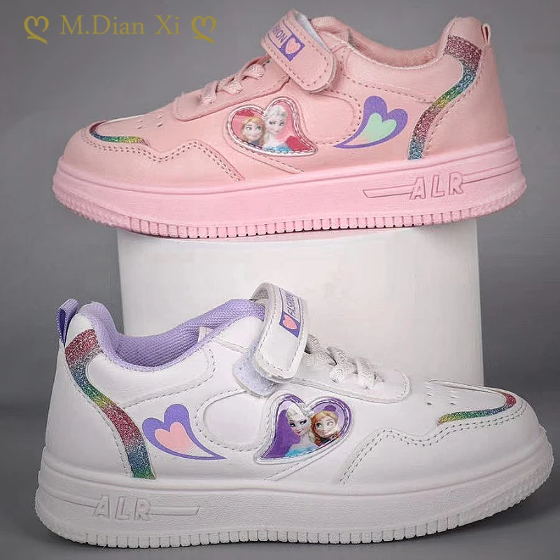 2022 Frozen Kids Tennis Sneakers Children Running Girls Sport Shoes