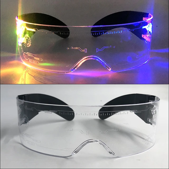 Lunettes LED de haute technologie pour soirée dansante, Bar Disco, soirée  Rave DJ, accessoires lumineux, cadeau d'anniversaire - AliExpress