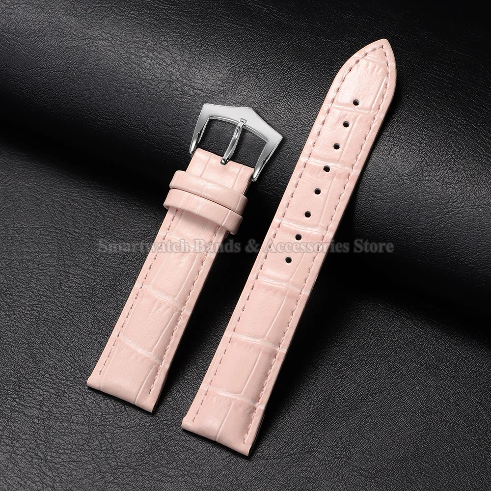 Premium Calfskin Leather Watch Strap with Steel Buckle