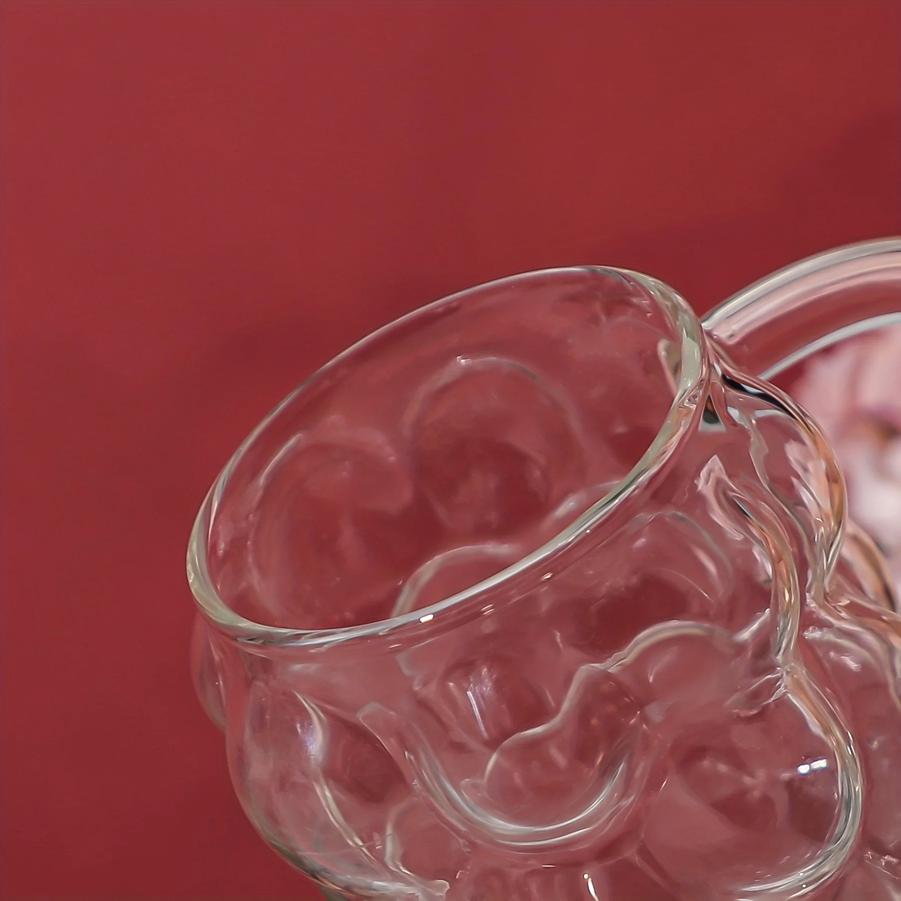 1PC Grape shaped Glass Cup Coffee Milk Juice Cup Suitable for Afternoon Tea Photography Festival Gifts