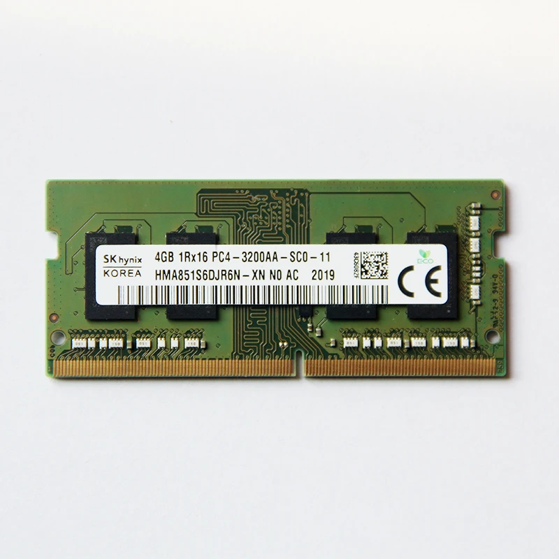 Skhynix 4GB 1Rx16 PC4-3200AA-SC0-11 SODIMM 260PIN CL22 DDR4 RAMs HMA851S6DJR6N-XN DDR4 3200MHz Память для ноутбука