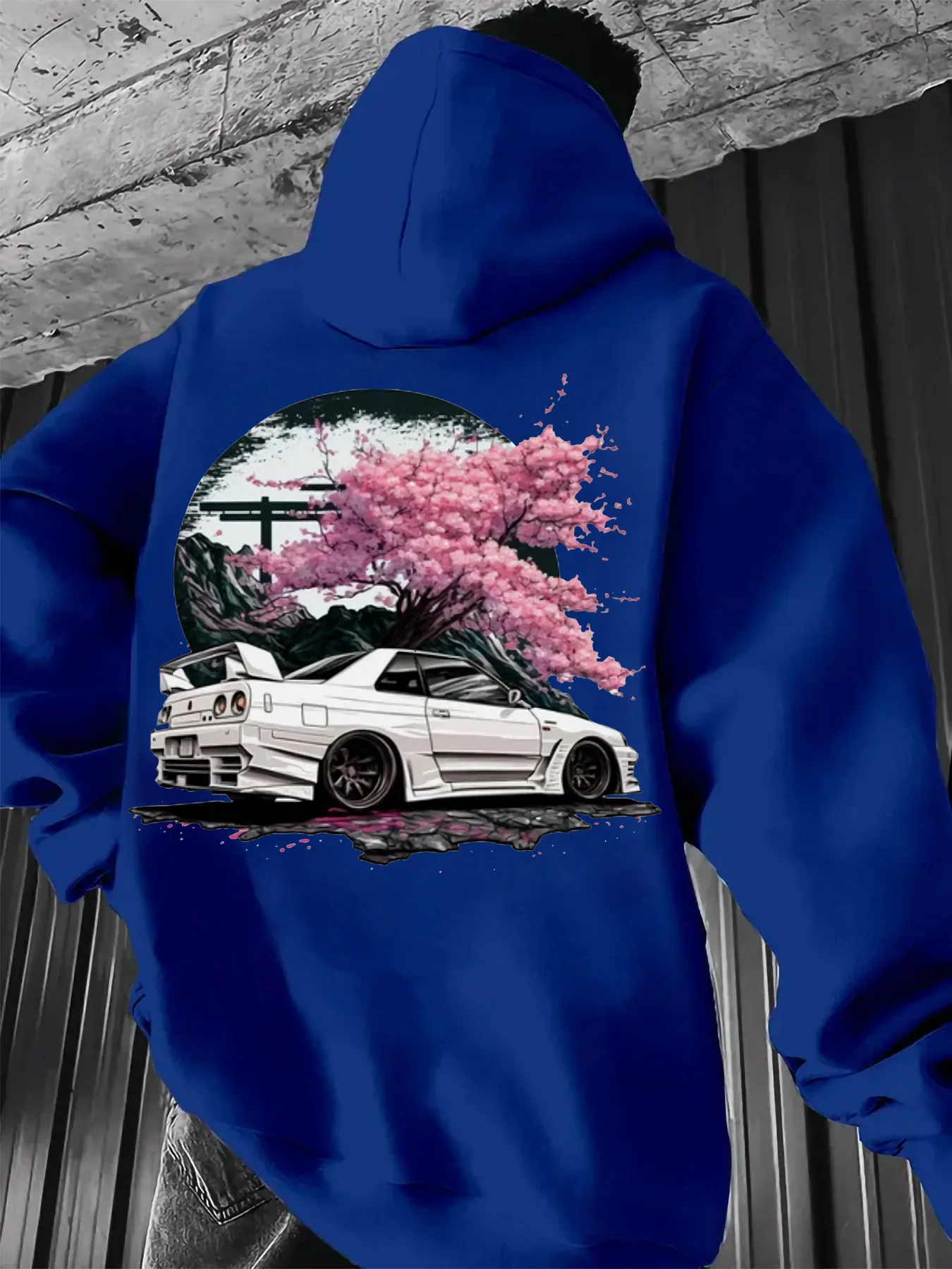 Men's Anime Racing Car Hoodie