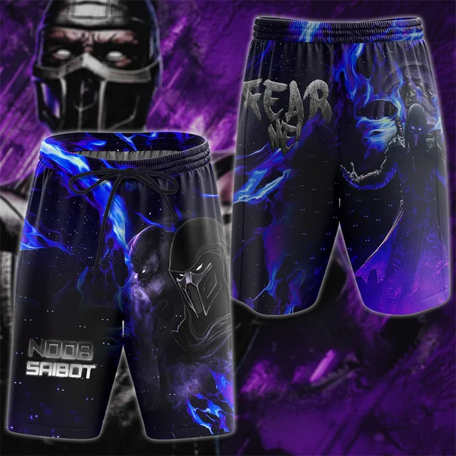 Game Mortal Kombat Graphic Board Shorts Men Summer 3D Printed Hawaiian Beach Shorts Hawaii Surf Short Swim Pants 4
