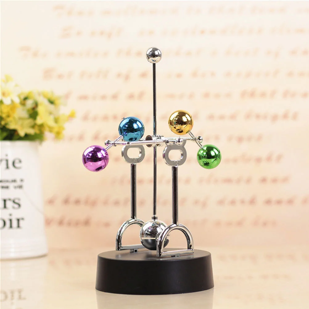 

Toys Electronic Perpetual Motion Color Ball Perpetual Instrument Revolving Balance Balls Physics Science (Random