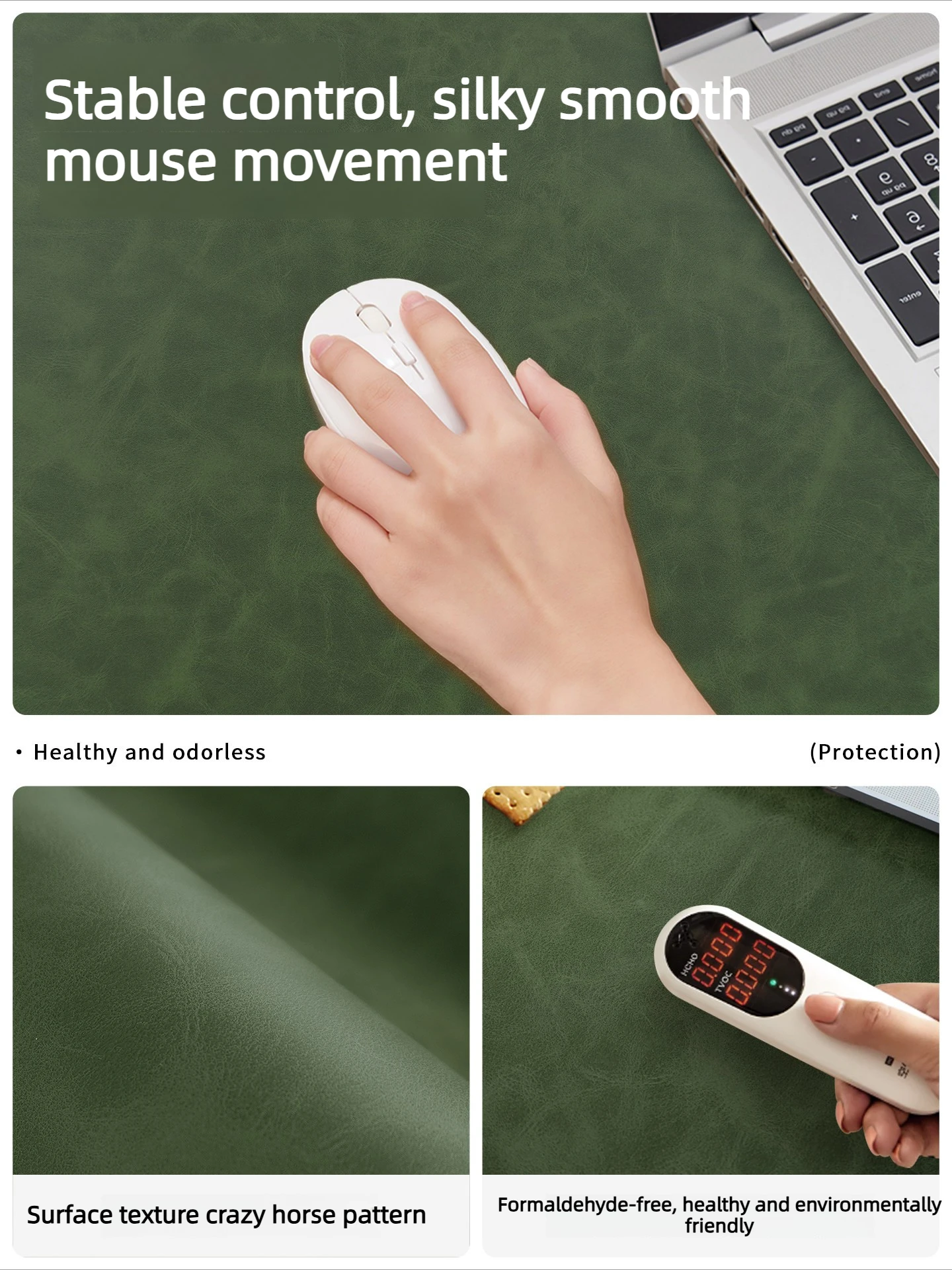 Folding Elbow Wrist Guard PU Office Big Mouse Laptop Computer Desk Pad Gaming Mousepad Table Mat Cushion_voghion.com