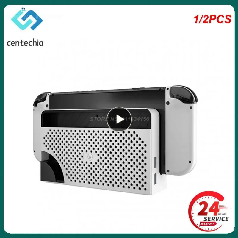 1/2 Pz Interruttore Dock Cover Posteriore Ns Switch Custodia Protettiva Oled Back Case Per Ns Switch