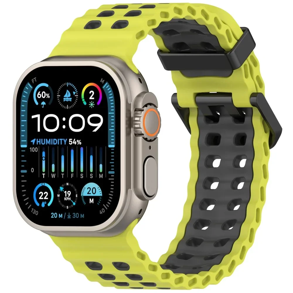 Ocean Silicone Strap for Apple Watch - Durable and Stylish Replacement Band