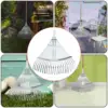 Garden Leaf Rake, Adjustable Leaf Rake, Multipurpose, Lightweight, Lawn Rake Folding Metal Rake for Garden Cleaning Gardening 4