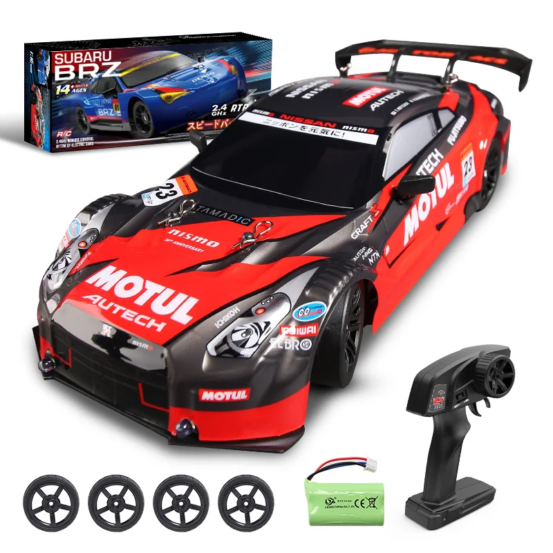 Carro de Controle Remoto GTR/Lexus 2.4g Para Drift Com Tração nas