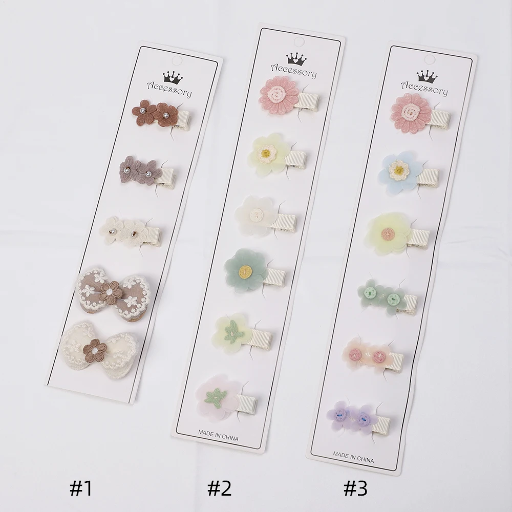 Cute Daisy Floral Flowers Hair Clips Alligator Clips for Newborn Baby Girl Chiffon Hairpins Children's Accessories Baby Items hair accessories,hair clips