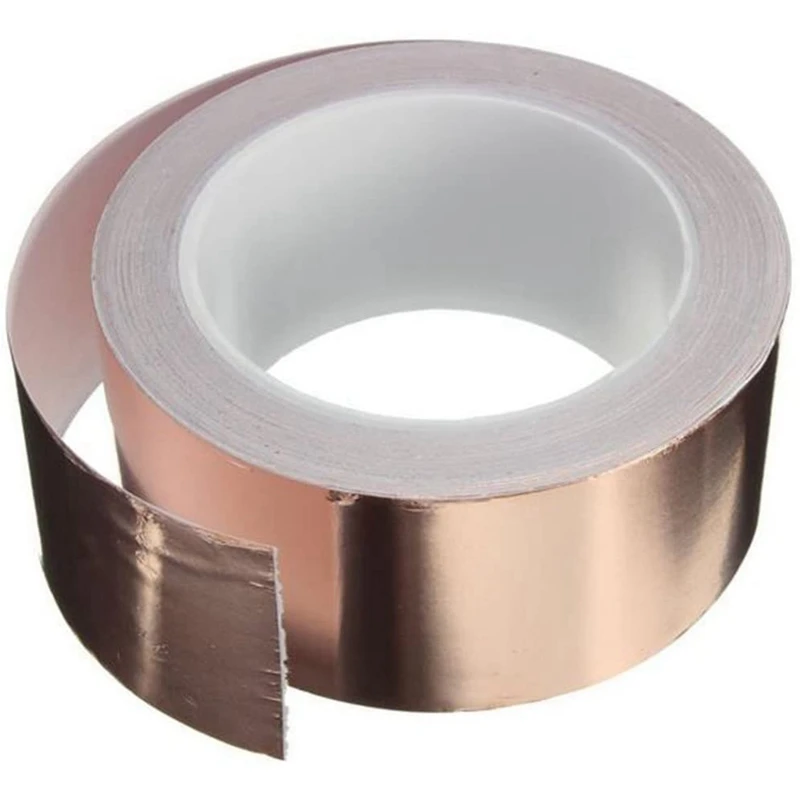 

NEW-Single-Sided Adhesive Copper Foil Tape Self-Adhesive Shielding Tape Anti-Interference Tape For Guitar