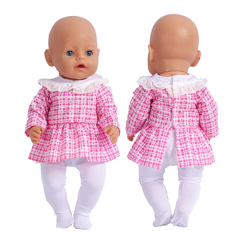Baby Born 43 cm Clothes 17 Inch Doll Outfits Fashion Leggings Suit Handmade Girl Clothes for Doll Accessories DIY Toys Gifts barbie doll clothes,doll clothes accessories,doll clothes,doll accessories