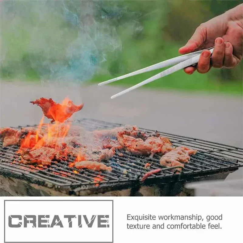 Barbecue Tongs Multifunction Food Tongs Clip Stainless Steel BBQ Tool