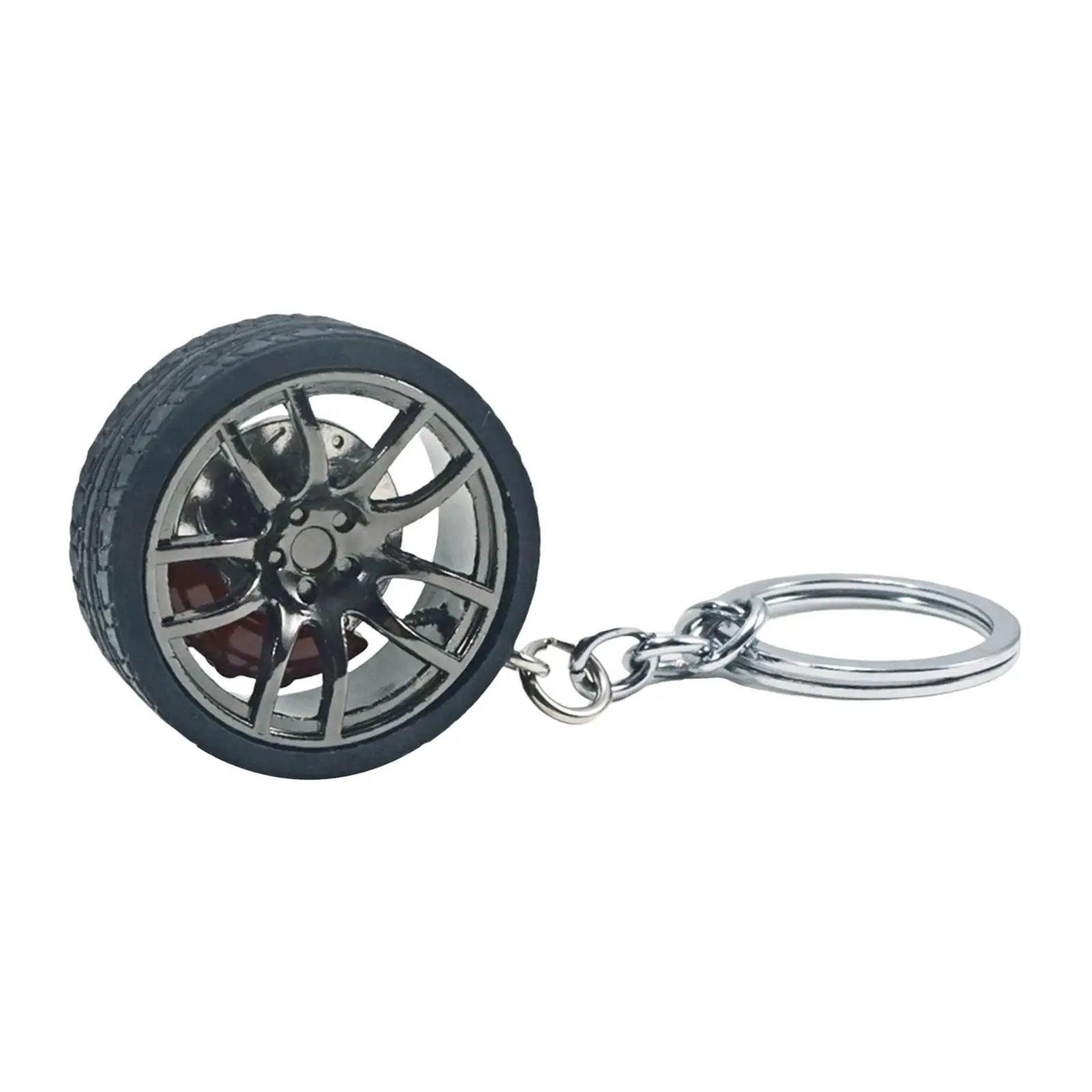 2-4pack Mini Cute Tire Keyring Creative Automobile Car Parts Model Key Chains